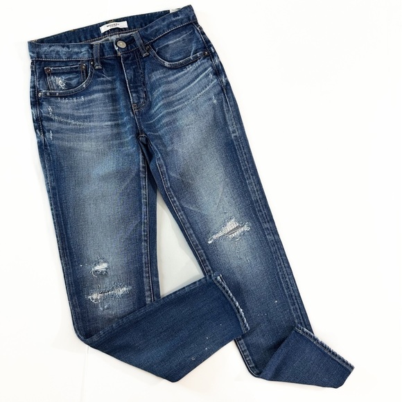 Moussy Vintage Distressed Low Rise Skinny Jeans Womens 25 - Picture 2 of 8